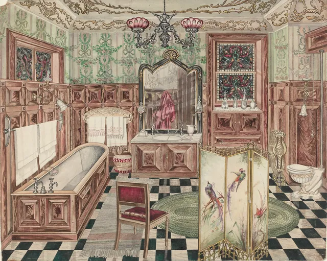 Heritage Palette wallpaper: The Bathroom 1943